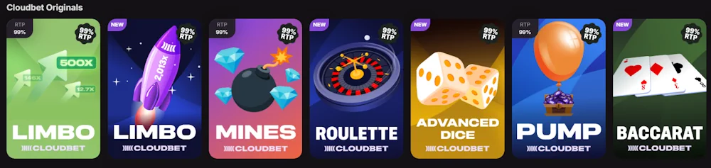 Cloudbet Kaszinó Játékok